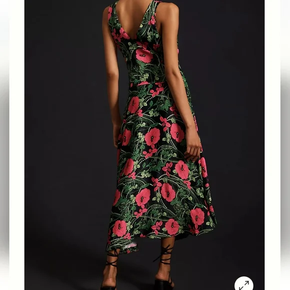 NWT Anthropologie Maeve floral cinched dress XS - Picture 5 of 8